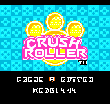 Crush Roller Title Screen